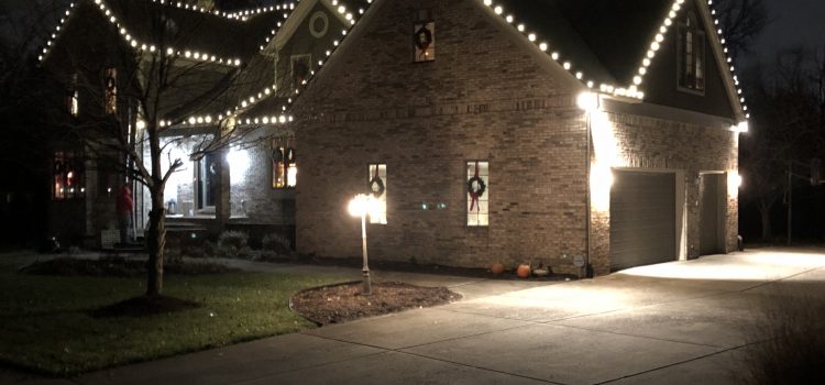 Christmas Lights Installed on ridge Indiana